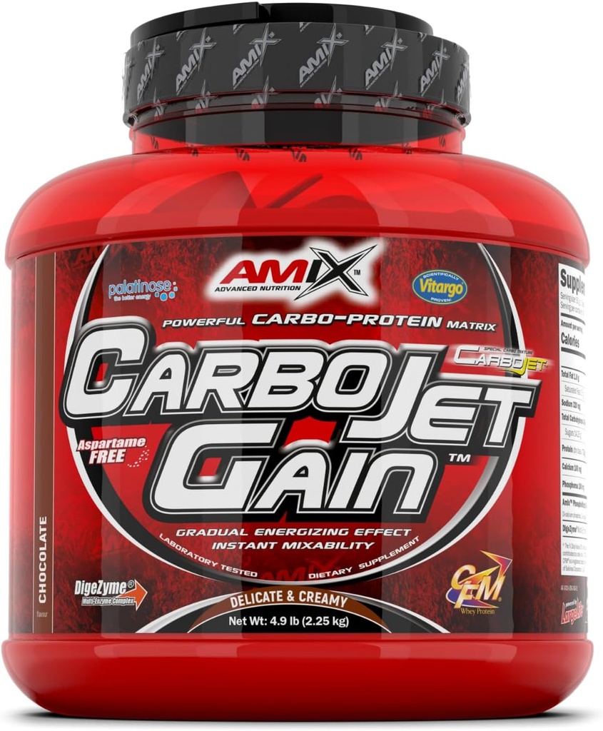 Amix CarboJet Gain - 4,96 Pound - Chokolade Flavor