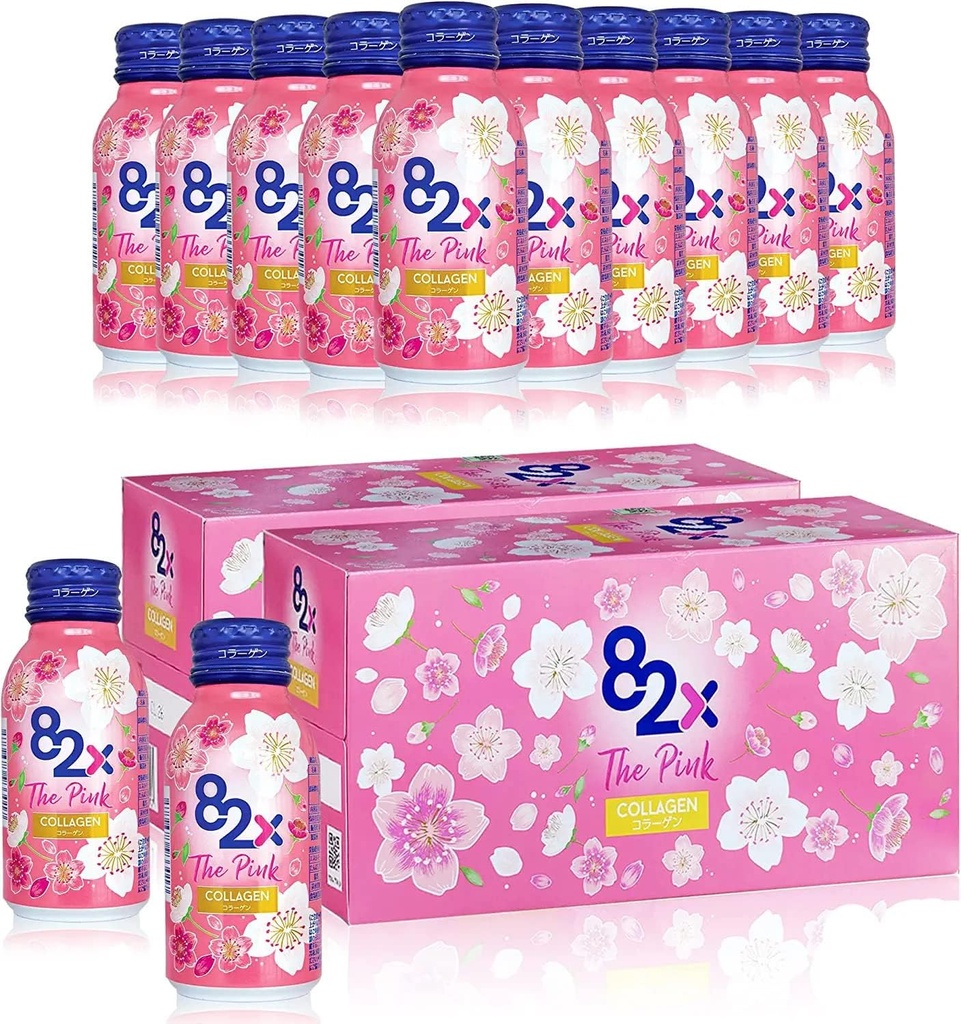 82X Den lyserøde collagen - flydende Marine Collagen drik
