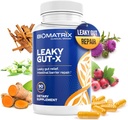 Intestinal reparation supplement med Glutamin og urter til Leaky Gut, Prebiotic Support, Relief from Bloating, Gas, Forstoppelse Budding 124; SIBO Budding 124; Veggie Caps Budding 124; 60- Day Supply - Leaky Gut- X