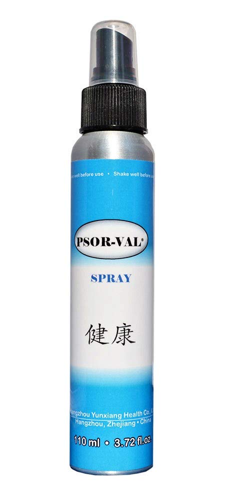PSOR- VAL Fast- Actioning Zink Pyrithion Hudlidelse Relief Spray til Psoriasis, Dermatitis og Eksem Symptomer (3.72 Fl Oz / 110ml)
