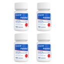 Major FeroSul - Ferrosulfate 325 mg tabletter - jerntilskud til kvinder og mænd - specielt overtrukne tabletter med Easy- to- Swallow tabletter - Rød - 100 greve (4 stk.)