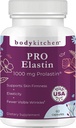 Body Kitchen Pro- Elastin, 1000 mg Elastin Supplement, Hjælp Reducere tegn på ældning, Forbedret hudsundhed, Firmness & Elasticitet, Færre Wrinkler, Veggie Caps, (pakke med 1)