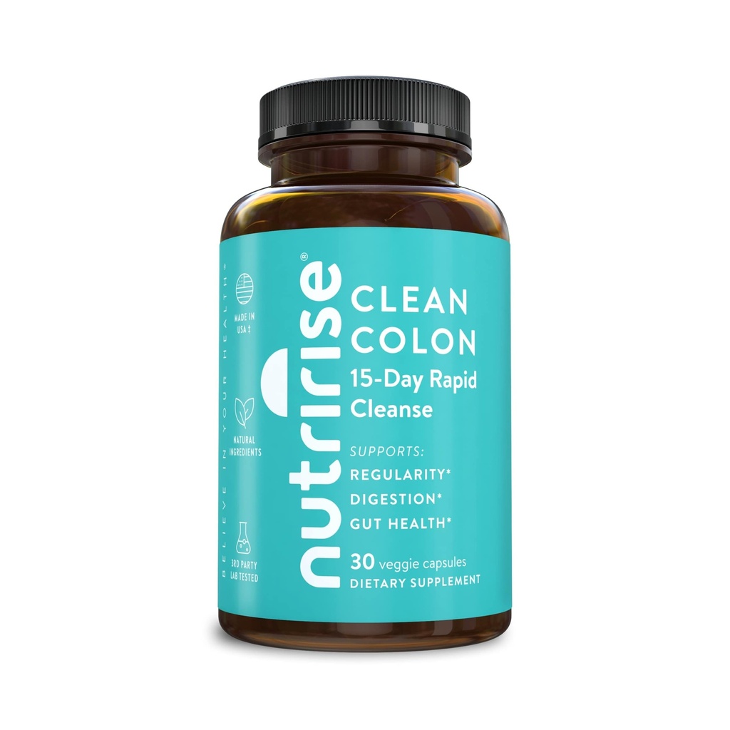 Nutrise 15 Day Quick Colon Cleanse for Gut Health - fordøjelsesstøtte med Probiotika & fibre til Forstoppelse, Regularitet & Bloating, Sukker & Gluten Free