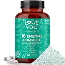 Love You 18 Enzyme Complex - Plant- baserede fordøjelsesenzymer til kvinder & mænd Note 124; Understøtter ernæringsmæssige Absorption & fordøjelsesmæssige Comfort