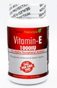 Vitamin E 1000 IE 50 Softgel kapsler Naturals Support Over All Health Energy Health Fysisk aktivitet Lavet i USA Gluten Free FDA Registreret facilitet cGMP Ikke GMO