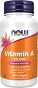 Now Foods Supplements, Vitamin A (Fish Liver Oil) 25.000 IE, Essential Nutrition, 250 Softgels