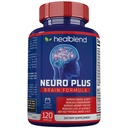 Neuro Plus Brain & Focus Formel - Nootrop Brain Booster supplement, understøtter Brain Health, Mental Clarity & Focus - Forbedrer koncentrationen & Mental Energy - 120 kapsler (1)