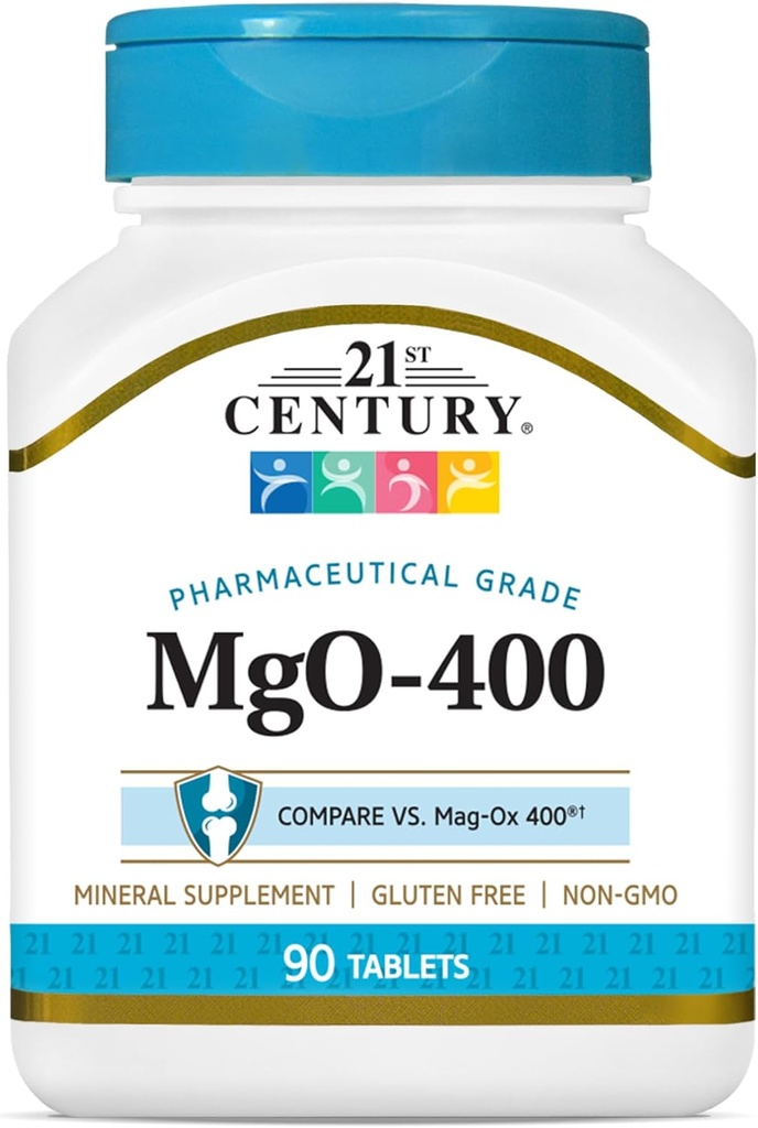 21. århundrede mgO 400 mg tabletter, 90 Greve, Assorted