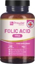 Folinsyre Tablets 400 mcg - 400 Vegan Vitamin B9 Tablets ttesmå 124; 13 Måned Supply 124; Vitamin B9 Graviditet Care