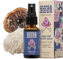SuperMush Daily Chill Mouth Spray - Mushroom Spray Supplement Reishi - Hibiscus & Ashwagandha Blandede champignoner Uddrag Pure Flydende sprays - Stress Relief, Afslapning & Opkaldelse - 30ml Organic Lions Mane