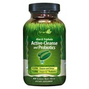 Irwin Naturals Aloe & Triphala Active Cleanse + Probiotika - 60 flydende bløddele - Naturlig fordøjelsesstøtte - Daltle, Effektiv Detox + Elimination 2- Part Colon Care - Nourish + Balance