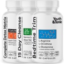 Unge & Tonic Aminosyrer Bedtime Trim 15 dag Colon Cleanser & ACV Detox Detox 124; for Detox Cleanse Metabolisme & Lean Muskler