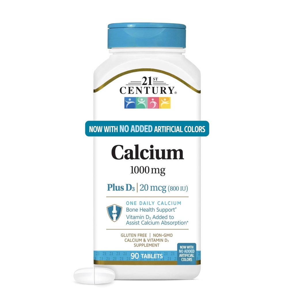 Calcium Plus D tabletter, 1000 mg, 90 Tælling