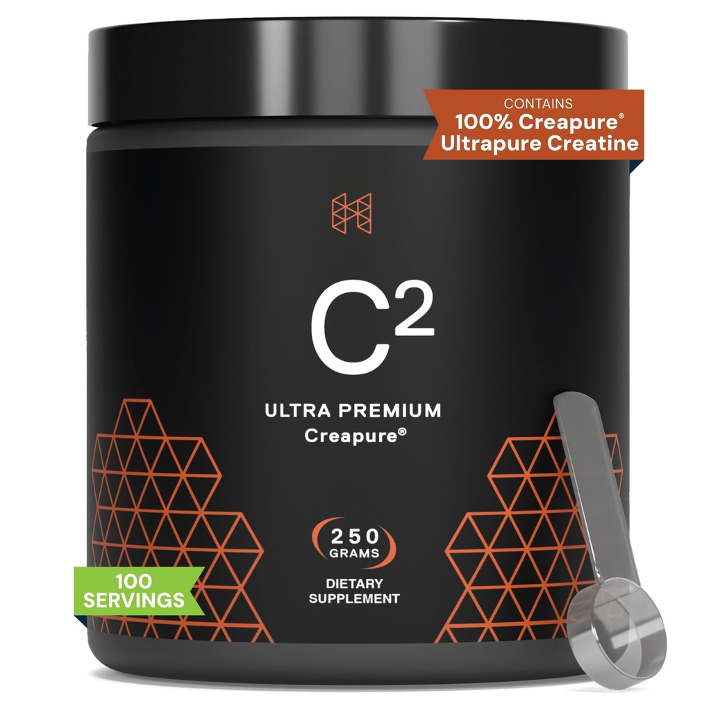 HPN C2 Creatinine Monohydrat for Performance, Recovery, Strength, Working Out, Vegan, Non- GMO, Dairy and Soy Free, Uafhængigt testet, Ultrapure Premium Creapure (100 Servere)