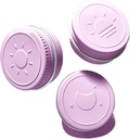 Ekstra lille enkeltpilekasse til purse (3 Pack), aluminium skrue Top Pill Container, 3 gange dagligt transportabel vandtæt enkeltpilekasse til vitaminer, fiskeolier, kosttilskud (Light Purple)