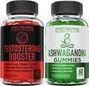 Atlantis Nutrition Testosteron Booster 2- Pack (120 Gummies) + Ashwagandha 60 Gummies