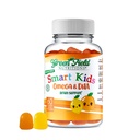 Greenfield Nutritions Smart Kids Halal Omega 3 Gummies med DHA - 60 Halal Vitaminer til børn, Understøtter Brain & immunsundhed - Vegan, Non- GMO, Gluten, Gelatin- Free og Peanut- Free Halal Gummy Vitaminer