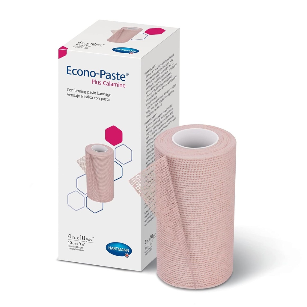 Hartmann 47410000 Econo-Paste Conforming Zinc- Oxide Paste Bandage med Calamin, Latex- Free, 4 "Bredde, 10 år. Længde (Pack of 12)