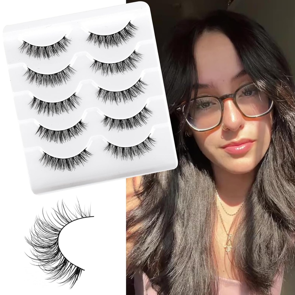 Lass Eyelass Lass Wispy False Eyelass Natural Eyelass Mink Lass by SPECSIE, SPECSIE # Daffodil