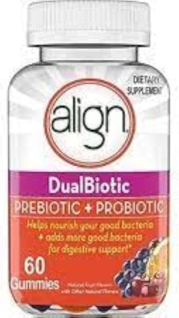 Justér Prebiotic + Probiotic Gummies Natural Fruit Flavors - 60 CT, pakke med 3