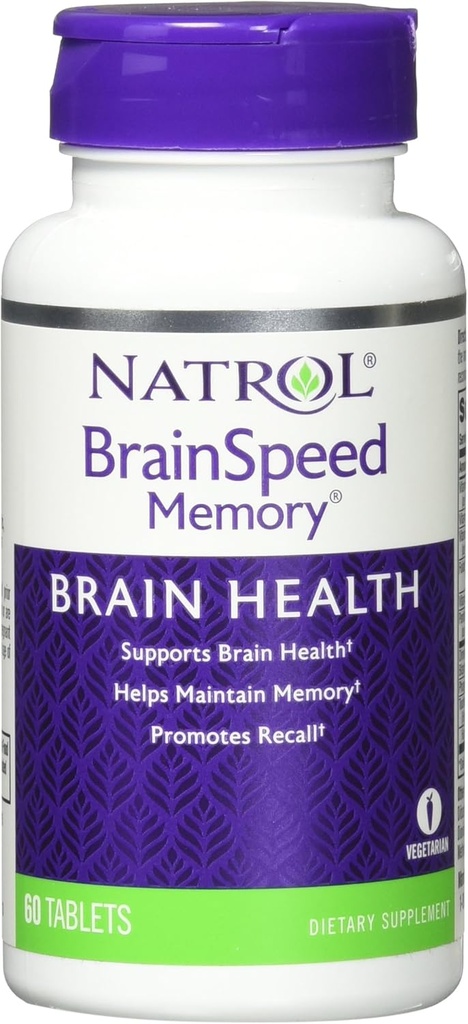 Natrol BrainSpeed Memory Tablets, 60 Count