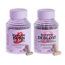 Lemme Burn & Debloat Capsule Bundle - Metabolisme & Fat Burning + Debloat Capsules for Bloating & Gas Relief, Probiotika & Prebiotika - Gluten Free, Non- GMO - 60 Ct. Hver