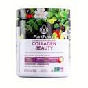 PlantFusion Vegan Collagen Skønhed - Vegan Collagen Pulver til kvinder - Hår hud og negle Vitaminer - Gluten fri, ikke-GMO, non-Dairy (Jordbær Lemonade 18 Servering)