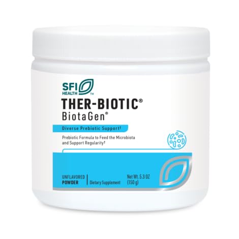 SFI Health Klaire Labs Biotagen Powder - Prebiotic Inulin, Beta- Glucan & Arabinogalactan til støtte Gut Microbiota (30 Servere, 150 Bedste)