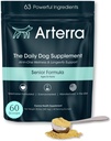 Senior Dog Powder Supplement & Food Topper - 63 Ingredienser til fælles, Gut, Immun & Brain Health - Daglig Longevity Multivitamin med Glucosamin, Probiotika, og Fish Oil Medic124; 60 Scoops