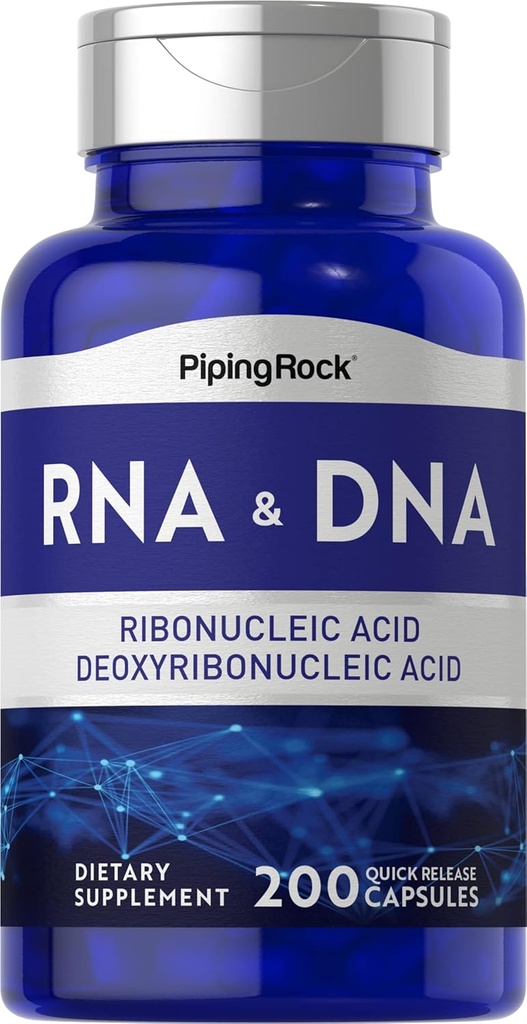 Piping Rock RNA DNA Support 124; 200 Kapsler Note 124; Ribonukleinsyre & Deoxyribonukleinsyre Complex
