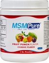 KALA Health MSMPure Fruit Punch Flashed Coass MSM Powder Flager - Organisk svovl til fælles fleksibilitet, hududseende, og hår & negl support - 1 LB, USA Made, Destillerede krystaller