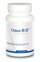 Bioteknologi Forskning Osteo B II Optimal Bone Health Support, sund aldring, CaMg, Let at synke Tablet, Renset Chondroitin Sulfatater, 180 tabletter