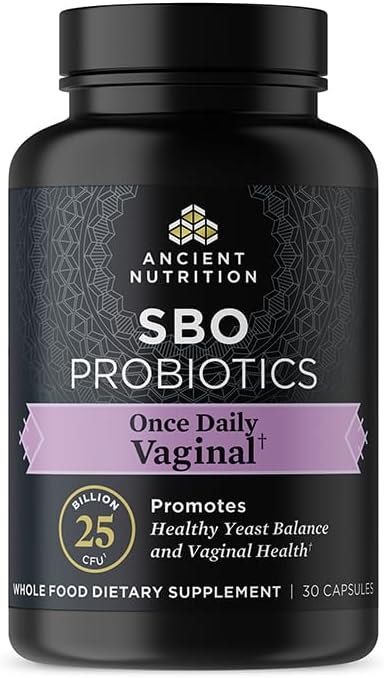 Ancient Nutrition Probiotic for Women, Once Daily Women 's Probiotics for Vaginal Health, 30ct, Sund Gær Balance for Feminin Care, Lavet med Cranberry og Apple Cider Vincils, 25 milliarder CFU *