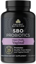 Ancient Nutrition Probiotic for Women, Once Daily Women 's Probiotics for Vaginal Health, 30ct, Sund Gær Balance for Feminin Care, Lavet med Cranberry og Apple Cider Vincils, 25 milliarder CFU *