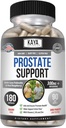 Kaya Naturals Prostata Support 124; Potent DHT Blocker til hårvækst, Promote søvn, Beta Blocker til at reducere hyppig vandladning, Support Blogen tømning & Stamina supplement (180 kapsler)