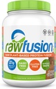 Rawfusion- Vegan Protein Powder, Natural Chocolate - 30 Serveringer, 21g Plantebaseret Protein, Lavnettarmaturer, non-Dairy, Gluten / Lactose Free, Soy Free, Kosher, non-GMO, 2lbs Pound