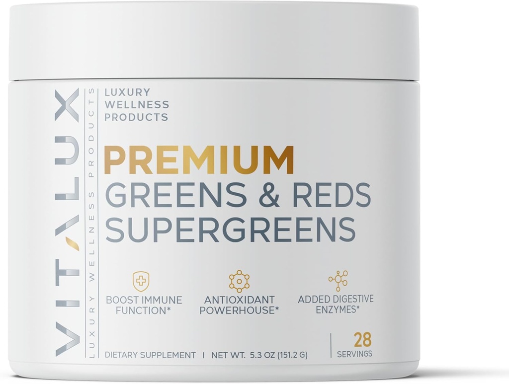 VITAUX ttesmå 124; # 1 Rated Premium Greens & Reds Superfood Powder ttesmå 124;
