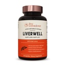 Liverwell lever rense, foryngelse, metabolisk støtte - Lever supplement til leversundhed w / Højt biotilgængelig mælk tidsel ekstrakt, N-Acetyl cystein, Alpha lipoid syre, zink, Selen - 60 Caps