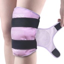 NEWGO Ice Pack til Knee Erstatning Kirurgi, Genanvendelig Gel Cold Pack Wrap omkring hele Knee Ice Pack Wrap til skader, Meniscus Tear, ACL, Hævelse - Purple