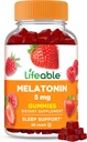 Lifeable Melatonin 5mg Gummies | Great Tasting Sleep Supplement for Adults | May Help Falling and Staying Asleep | Vegetarian Sleep Gummies for Adults, Men, Women | 60 Melatonin Gummies 5mg