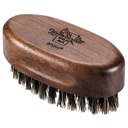 BFWood Small Travel Beard Brush - Naturlig vildsvinebrislinger med sort valnøddetræ