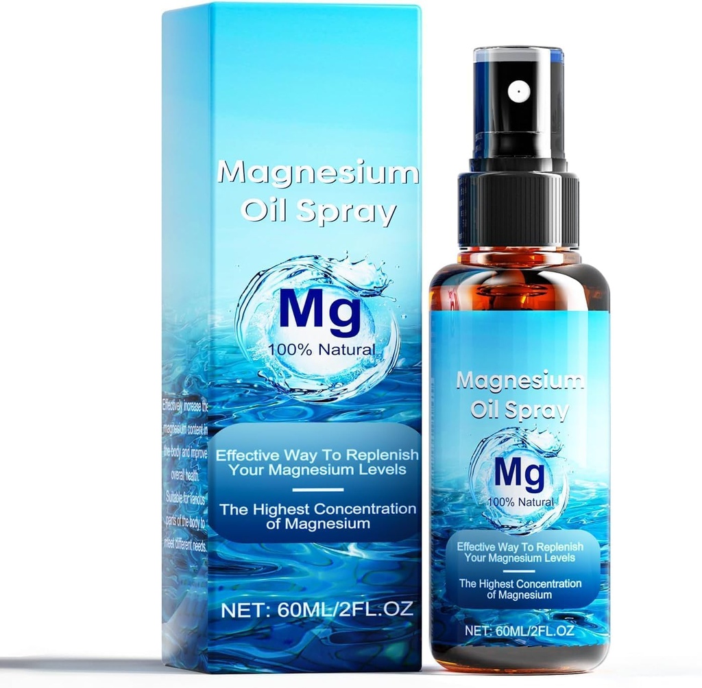 Magnesium Oil Spray, Ingen usunde trace miner, Pure Organic Natural Magnesium Oil Extra Strength, fremmer rolig søvn og afslapning, Magnesium Spray til Feet, Søvn, Let at Absorb og Brug