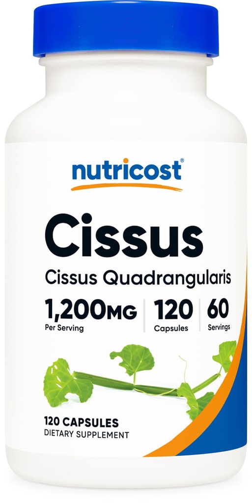 Nutricost Cissus Quadrangularis (1200mg) 120 Kapsler - 60 Servering, Gluten Free, Non- GMO, og Vegetarisk Friendly