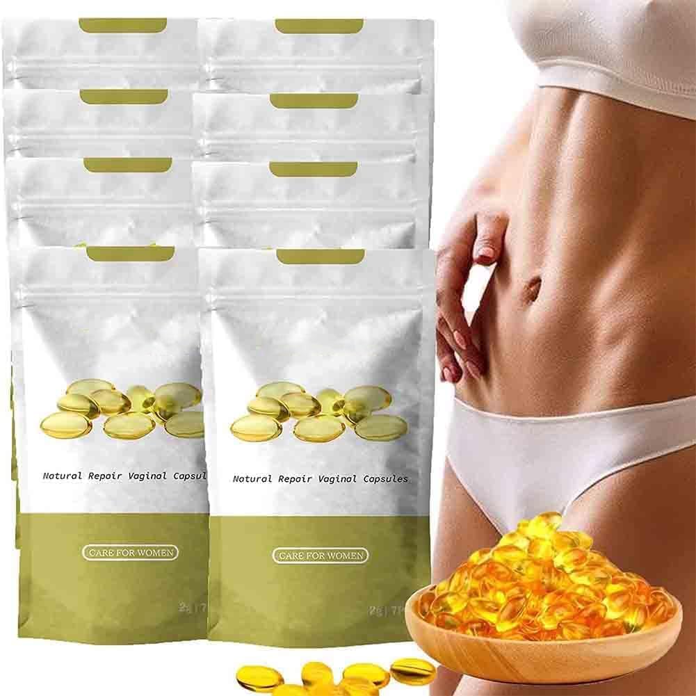 Instant Anti-Itch Detox Products, Capsulas, Firming Repair & Pink and Tender Natural Capsules, Stay Clear & Fresh (8Bag)
