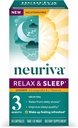NEURIVA Melatonin Free Natural Sleep Aid Supplement med L- Theanine til at hjælpe dig med at slappe af & Ashwagandha til støtte genoprettende søvn, så du kan vågne op føler genopfrisket, 30kt kapsler