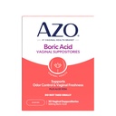 AZO ® Boric Acid Vaginal Supposites, Hjælper Support Odor Control og Intimate Health med klinisk undersøgt Borsyre, Non- GMO, 30 Greve
