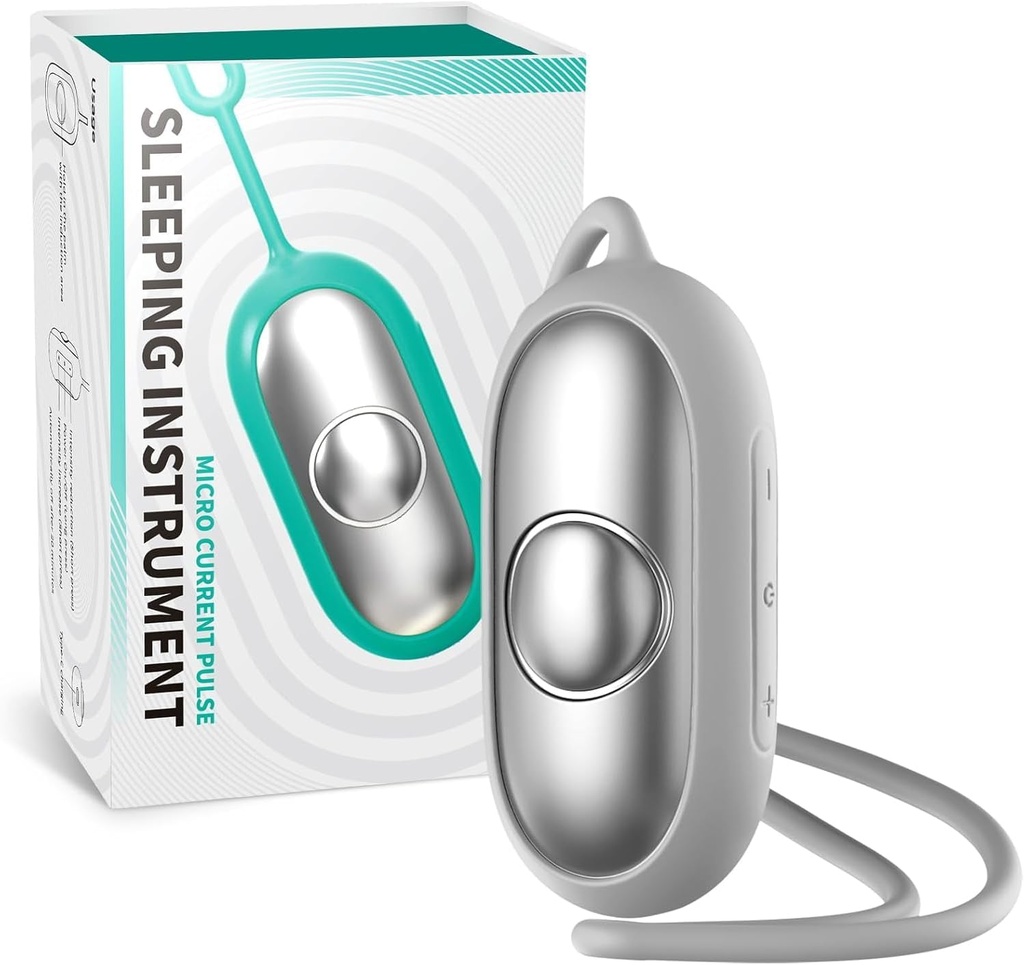 Sleep Aid Device - Sleep Instrument Note 124; To Modes Kompakt håndholdt afslapning værktøj til bedre søvn, Angst Relief, og Forbedre fokus, Great for Home eller Rejser (Sølv)