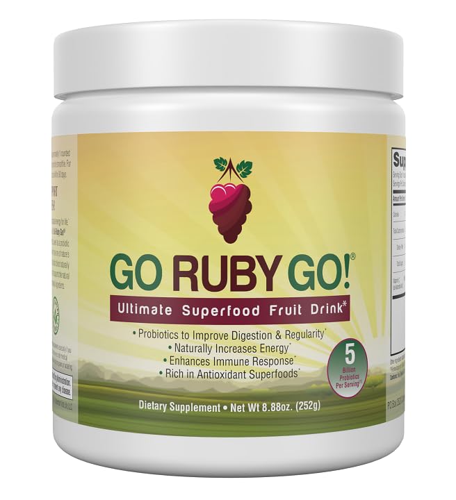 IVL - GO Ruby GO! Rød Superfood Powder Juice Budding 124; 42 Antioxidanter Probiotika, og Immunitet Boost (Beet Root Powder og mere Powder Kosttilskud) Buddy 124; Frugt pulver & Extract Blend Buddy 124; Energi & fordøjelse Boost