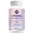 Liposomal Hyaluronsyre Kosttilskud 1000mg- High Bioavailable Dietary Hyaluronsyre Kapsler med Tremella polysaccharider, Dobbelt Styrke Hud Hydration, Fælles Smøremiddel, 1Pack