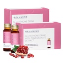 Reluminer Glutathione Hydration Shots C124; Holiday Glow C124; Deep Skin Hydration, Collagen & Antioxidant Boost til Radiant, Supple Skin C124; Pomegranate Flavor Beauty Drink 124; Lavet i USA C124; 20 flasker x 50ml
